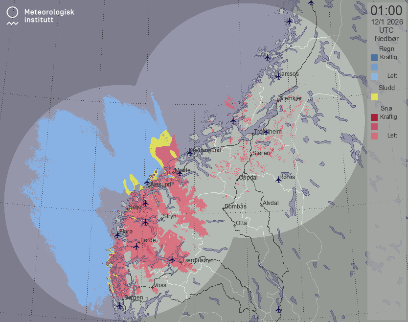Radar: northwestern norway