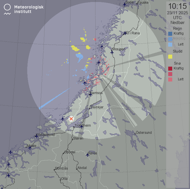 Radar: southern nordland