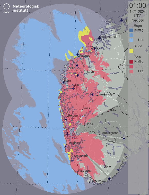 Radar: western norway